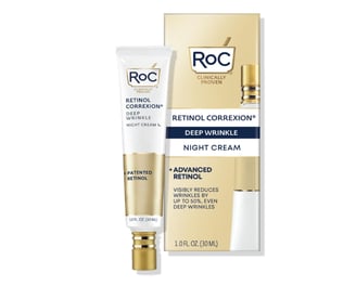 RoC Retinol Correxion Deep Wrinkle Night Cream - Anti-aging skincare for fine lines & wrinkles