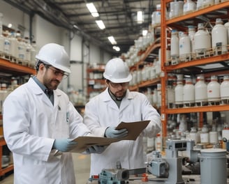 A factory complex emitting large clouds of smoke under a dramatic, cloudy sky. The scene is dominated by an industrial environment with metal structures and chimneys releasing emissions into the atmosphere. Bright red neon signage reads 'AMERICAN CRYSTAL SUGAR CO.' at the forefront.