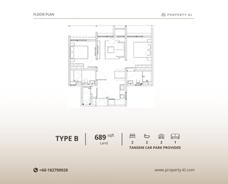 Floor plan B of Vividz