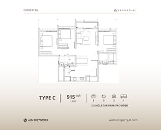 Floor plan C of Vividz