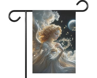 angel garden flag