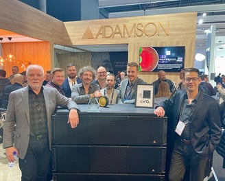 Adamson Systems Engineering VGt winning an award at ISE 2025