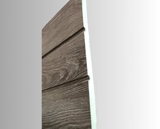 Sample image of Insulae Ceiling with Teak Wood finish, showcasing bottom color and polyurethane foam