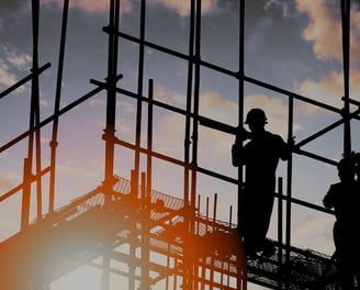 Primer plano de una obra, servicio de vigilancia para obras