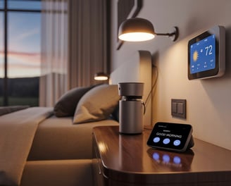 assistenti vocali, termostato smart, prese controllabili