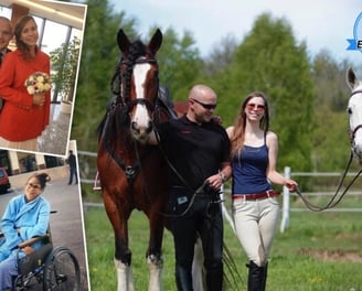 Equestrian with lupus defies the odds, gets out of wheelchair, and rides horses again.