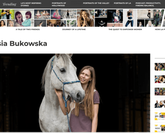 Equestrian artist and bridleless rider, Kasia Bukowska 