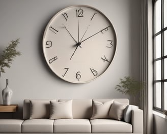 A round wall clock with a black frame, featuring a white face, black numbers, and black hands displaying the time just past three o'clock. It is mounted on a metal structure with a basic, industrial design against a plain background.