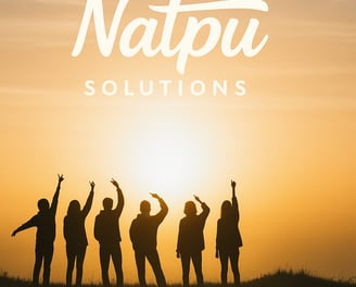 Natpu Solutions graphic showcasing digital marketing expertise and brand trust