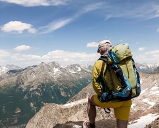 aktiv sein und Berge besteigen