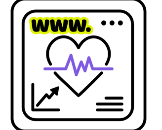 a heart rate monitor with a heartbeat in the middle
