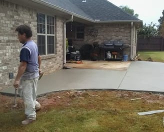 concrete contractors huntsville al poured a new concrete patio