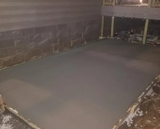 concrete slab under deck in huntsville