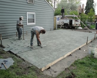 patio brushed concrete contractors huntsville al