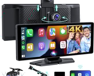 Dashcam Ecran carplay Carplay auto android auto FM bluetooth Camera 