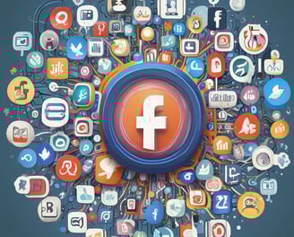 assorted-color social media signage
