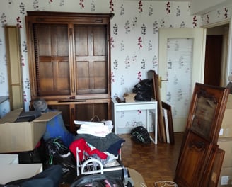 débarras d'un appartement