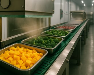 Preparing IQF food products to avoid waste