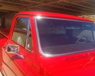 Finished chip repair by True Auto Glass