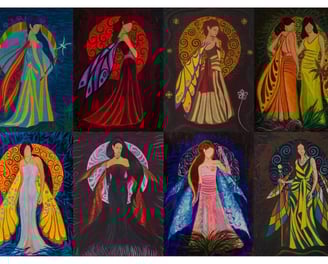 12 fairies of the Zodiac by Yous arrange chronologically