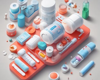 A black and white image shows multiple boxes with Chinese text printed on them, suggesting they are pharmaceutical products. The focus is on the packaging information which includes dosage and usage instructions.