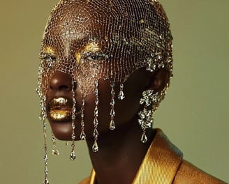 Jeweled Face Veil
