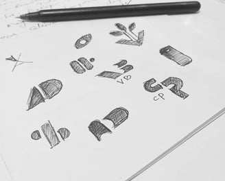 logo design sketching