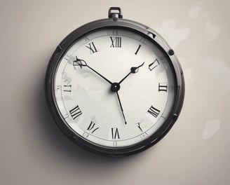 round black and brown analog clock