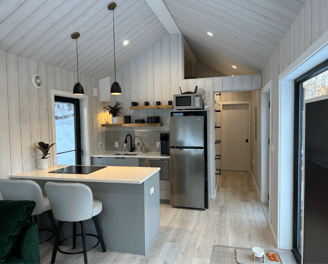 Modern prefab modular tiny home kitchen by top builders