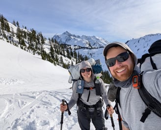 mt. baker, Washington, winter backpacking, snowshoeing