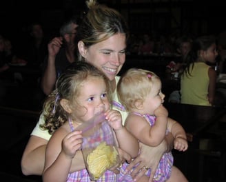 Kimberly Bergman with her daughters, Emily and Sarah