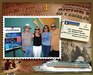 Mike, Jean, Lady and The Pirate board Mariner of The Seas