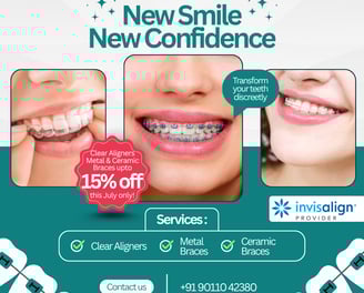 offer by Core dental and orthodontic clinic on Clear aligners and braces treatment