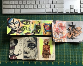 Livro de artista: estudos visuais.