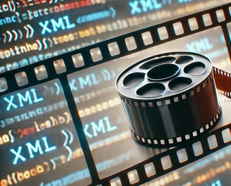 A film reel over XML.