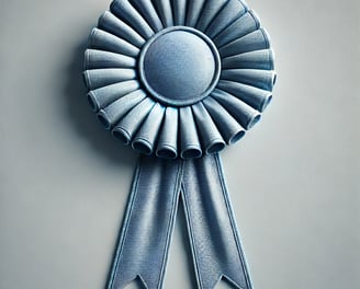 Blue ribbon.