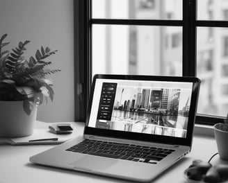 A brightly lit advertisement for a beverage brand featuring a bottle of mango apricot flavor is prominently displayed against a colorful fruit background. This advertisement is situated in a dimly lit urban environment, likely a train station, with visible stairways leading downwards and some faint signage.