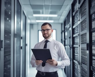 A closed padlock rests on top of a computer keyboard, symbolizing security. The image incorporates a motion blur effect, suggesting speed or data movement.