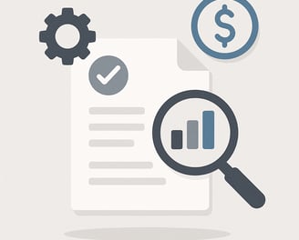 imagen minimalista que representa el diagnostico de una auditoria gratuita a empresas pymes pequeñas