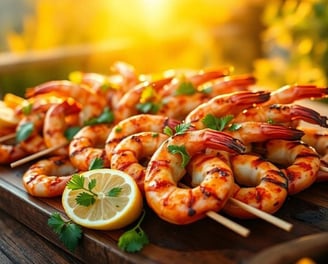 Seasoned Spicy Grilled Shrimp