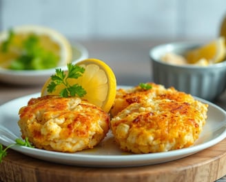 crispy lemon shrimp cakes