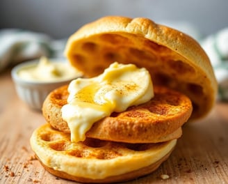 butter on waffles