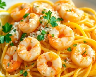 Lemon-Garlic Shrimp Pasta