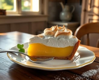 slice of Lemon Meringue Pie