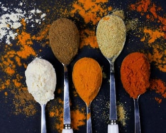 Spices in spoons