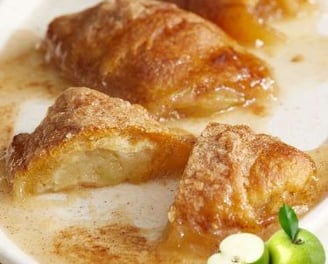 Apple Dumplings on a plate