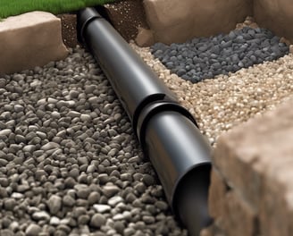 french drains and piping construction