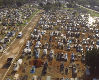 Imagem mostra fachada do cemiterio freguesia do ó velar em são paulo