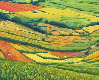 A trekking near the colored fields of lentils that celebrates this prized legume of Castelluccio 