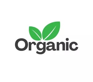 a logo for organic products